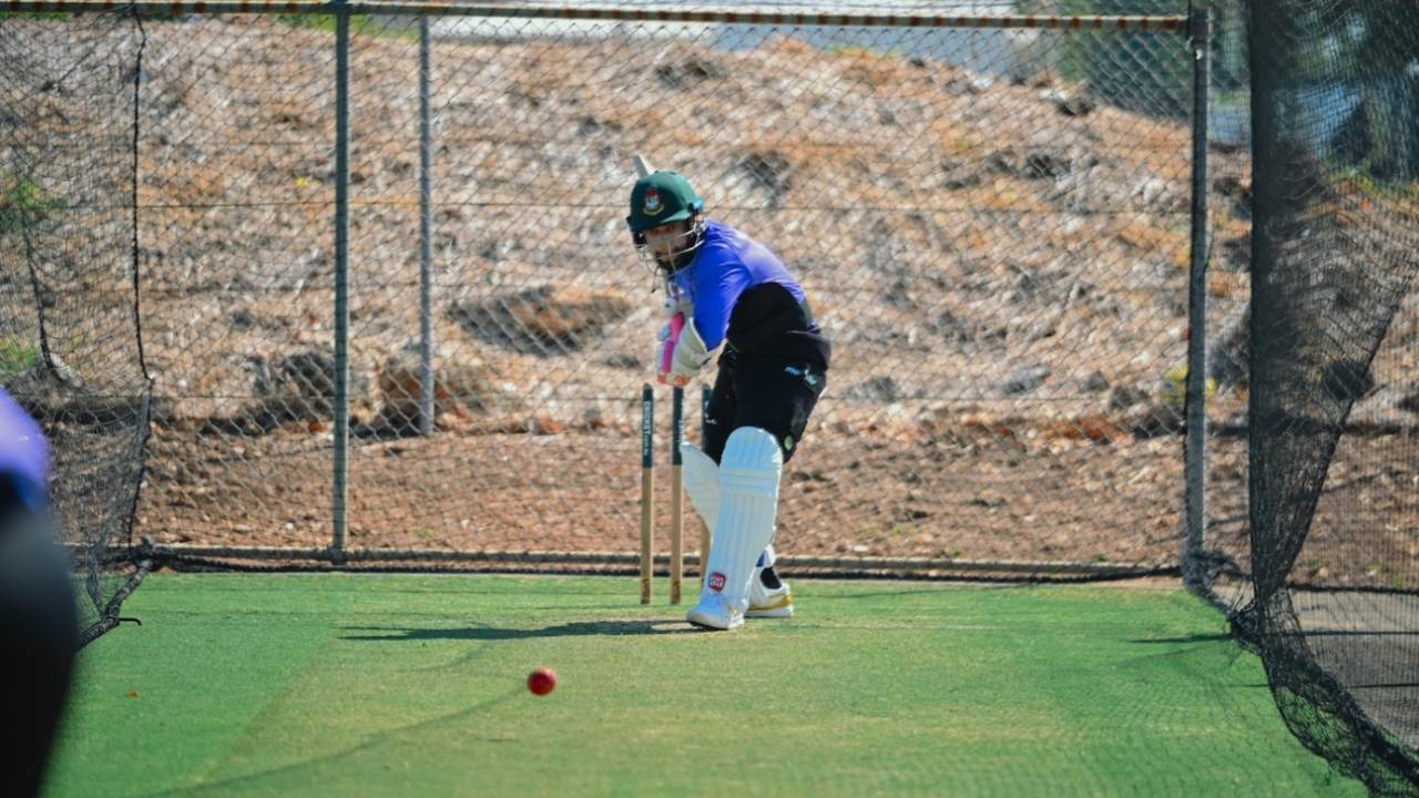 Mushfiqur Rahim has a hit in the nets, Darwin, August 3, 2026