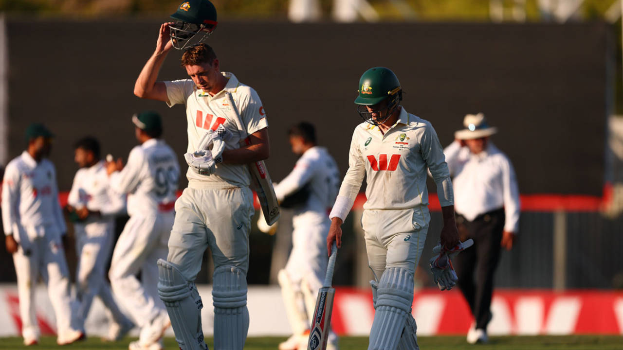 Cameron Green and Alex Carey guided Australia to the close, Australia vs Bangladesh, 1st Test, Darwin, 3rd day, August 15, 2026