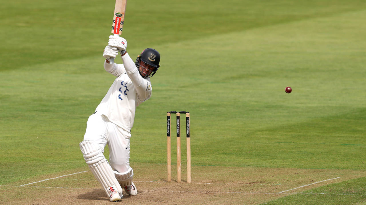Tom Haines goes on the attack, Warwickshire vs Sussex, Edgbaston, County Championship Division One, Day 1, August 20, 2026