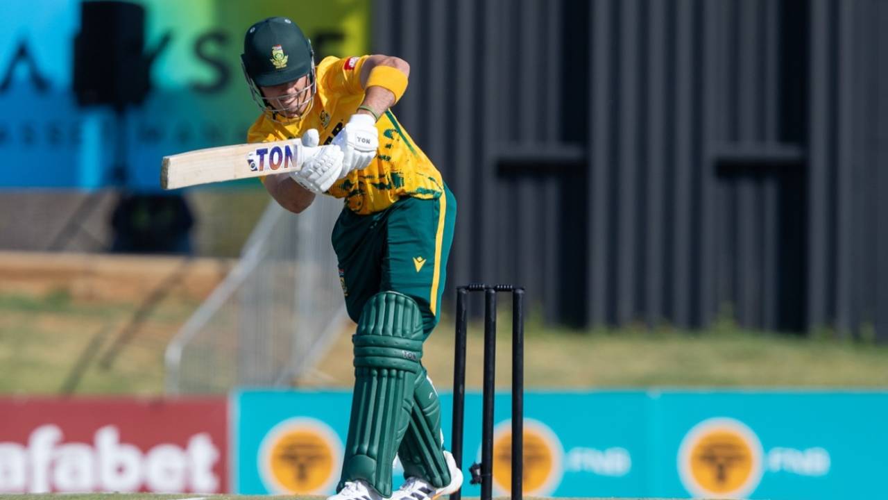 Dewald Brevis led South Africa's middling chase, Zimbabwe vs South Africa, Namibia T20I Tri-Series, Windhoek, August 29, 2026