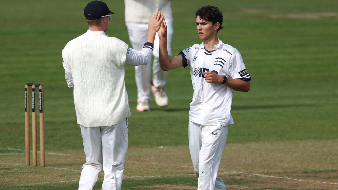 Seb Morgan made inroads for Middlesex, Durham vs Middlesex, County Championship, Division Two, Chester-le-Street, September 8, 2026