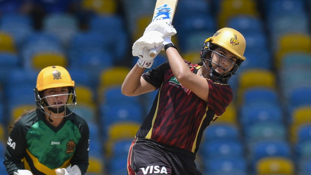 Yastika Bhatia raced away to a 28-ball half-century, Trinbago Knight Riders vs Jamaica Empress, WCPL 2026, Bridgetown, September 10, 2026