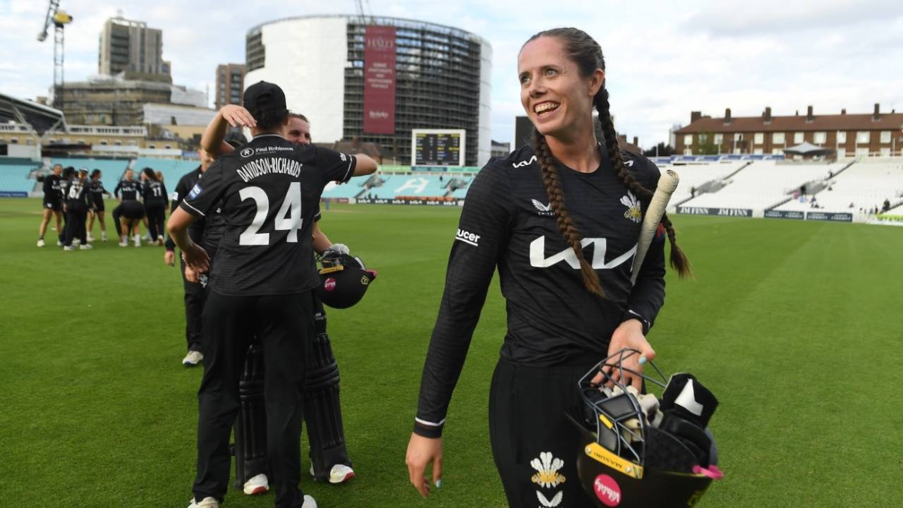Kate Coppack and Danielle Gregory got Surrey over the line, Surrey vs Somerset, Women's One-Day Cup, The Oval, September 12, 2026