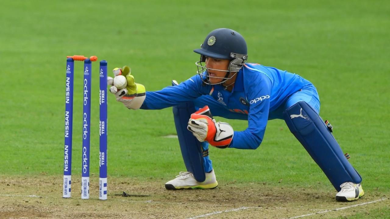 Sushma Verma attempts a stumping, Taunton, June 29, 2017