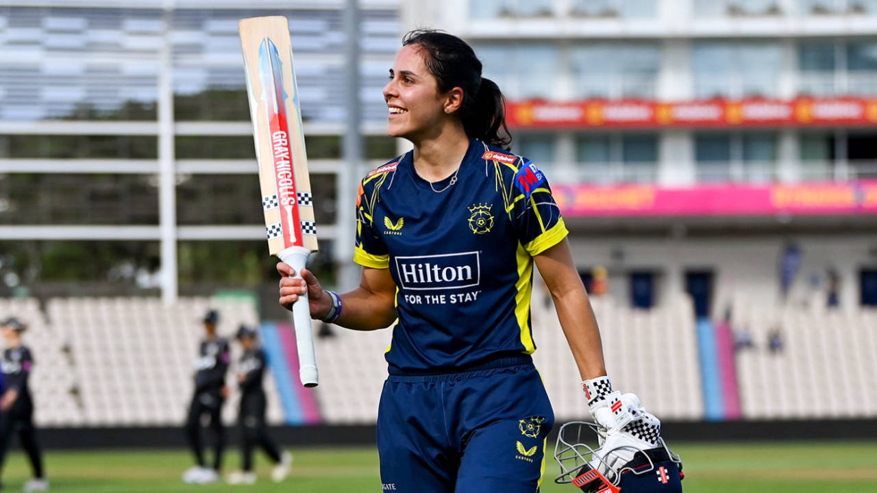 Maia Bouchier scored a century, Metro Bank Women's One Day Cup Eliminator, Hampshire vs Surrey, Southampton, September 16, 2026