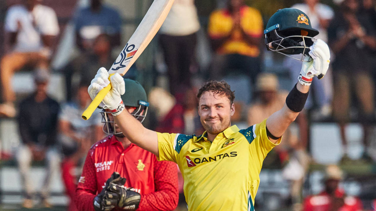 Josh Inglis brought up his second ODI hundred, Zimbabwe vs Australia, 3rd ODI, Harare, September 20, 2026