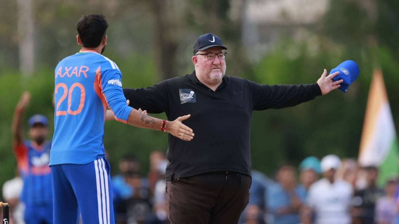 The wide-that-wasn't - Axar Patel queries the umpire's call, Japan vs India, Only T20I, Sano, September 22, 2026