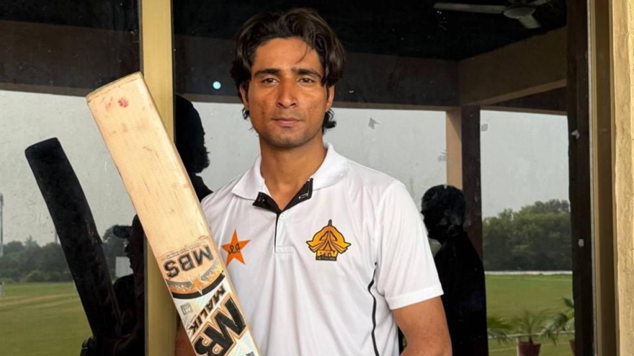 Muhammad Shahzad smashed a century off a record 49 balls, Hyderabad Kingsmen Academy vs Pakistan TV, President's Trophy, Islamabad, September 24, 2026