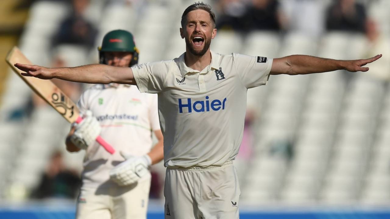 Chris Woakes struck early as Warwickshire closed in on the title, Warwickshire vs Leicestershire, County Championship, Division One, Edgbaston, September 26, 2026