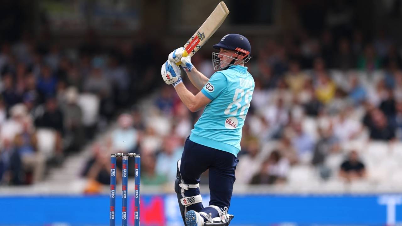 Harry Brook motored to a half-century, England vs Sri Lanka, 3rd ODI, The Oval, September 27, 2026