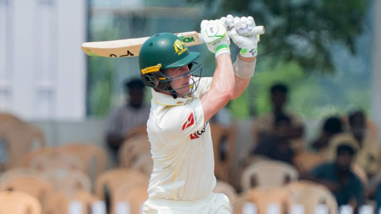 Sam Harper scored his sixth first-class hundred, India A vs Australia A, 2nd unofficial Test, Puducherry, 1st day, September 29, 2026