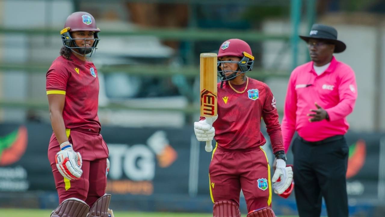 Hayley Matthews and Shemaine Campbelle put together a century stand, Zimbabwe vs West Indies, 3rd women's ODI, Harare, September 30, 2026