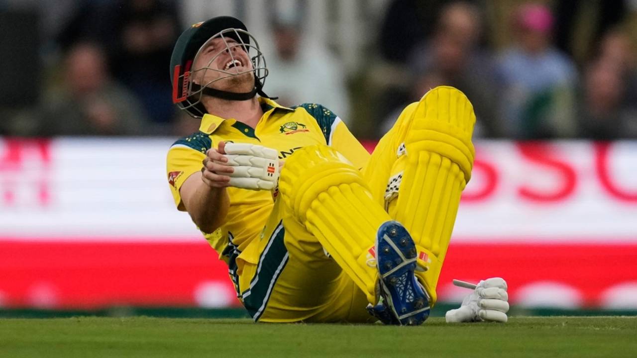Cameron Green reacts after copping a blow while batting, South Africa vs Australia, 3rd ODI, Potchefstroom, September 30, 2026