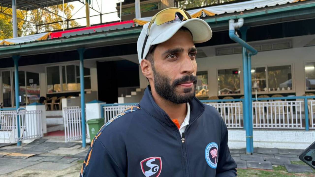 Nasir Lone near the outfield during the Irani Trophy, Jammu & Kashmir vs Rest of India, Irani Trophy, Srinagar, October 1, 2026