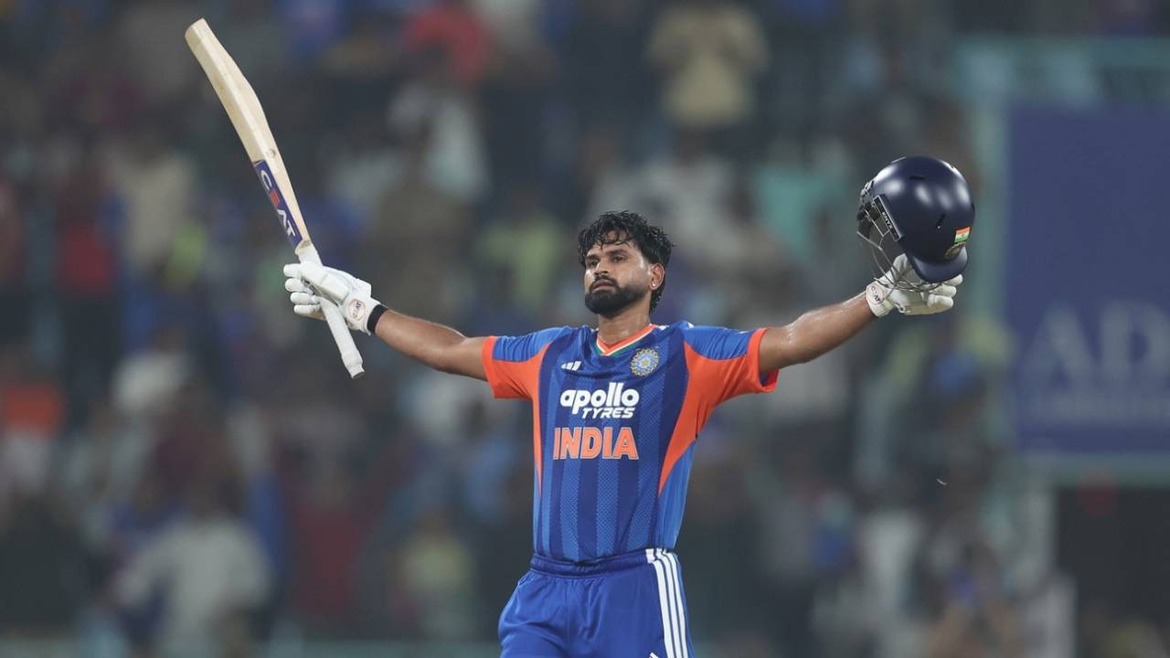 Shreyas Iyer hammered a 42-ball century to help India over the line, India vs West Indies, 1st T20I, Lucknow, October 6, 2026
