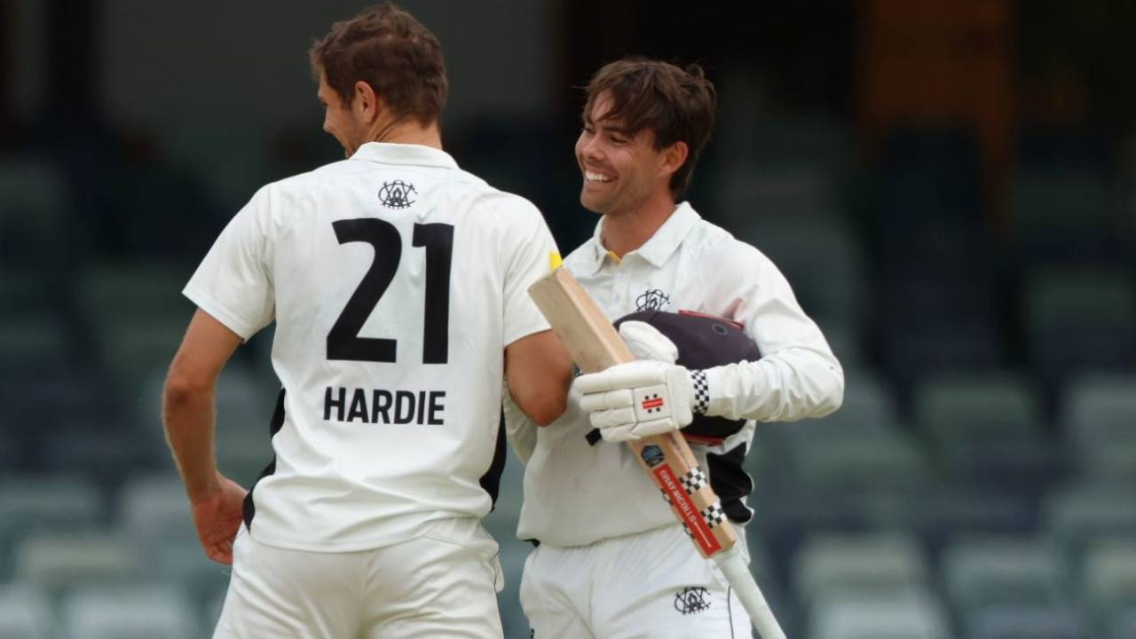 Aaron Hardie and Sam Fanning guided their side home, Western Australia vs Queensland, day 4, Sheffield Shield, WACA ground, October 11, 2026