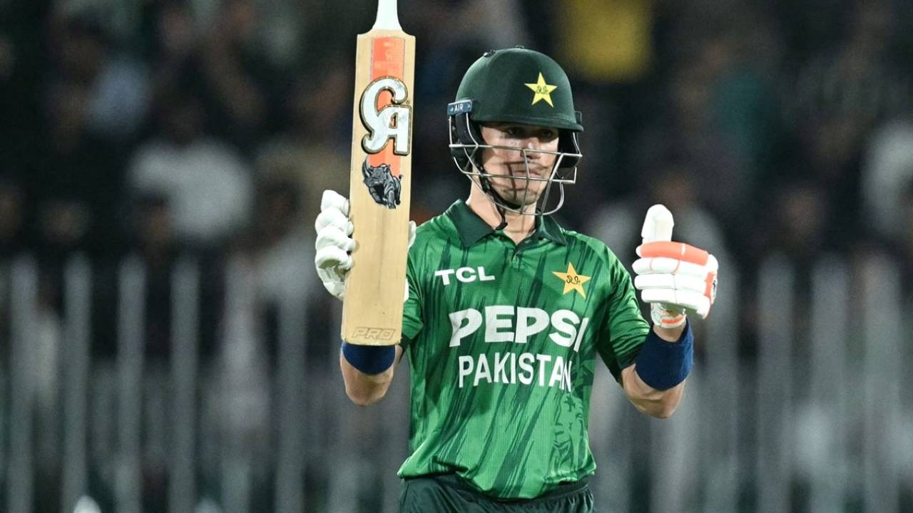 Maaz Sadaqat raises a fine half-century, Pakistan vs Sri Lanka, 2nd T20I, Rawalpindi, October 11, 2026