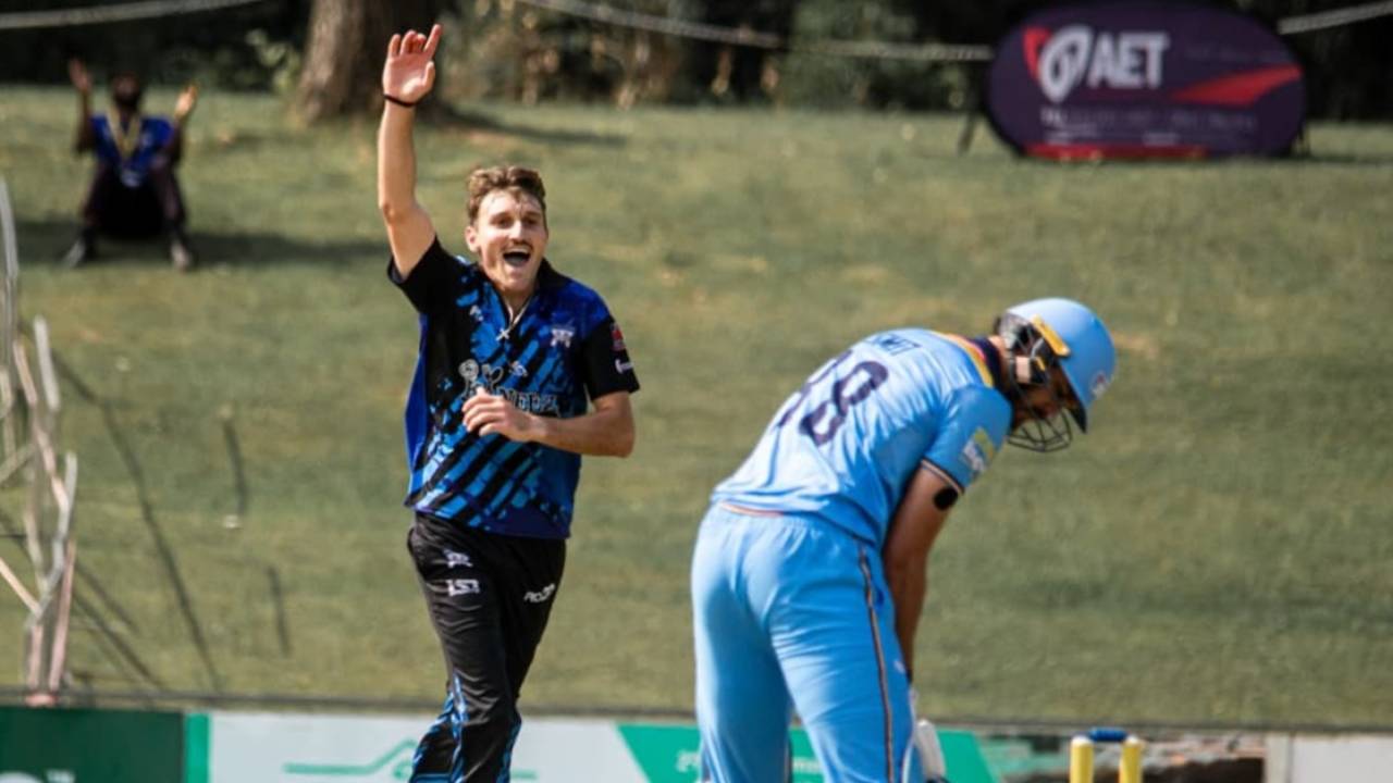 Chad Laycock took five wickets in an over in the CSA Pro20 Cup, KZN Inland vs Titans, Pro20 Cup, Pietermaritzburg, October 13, 2026