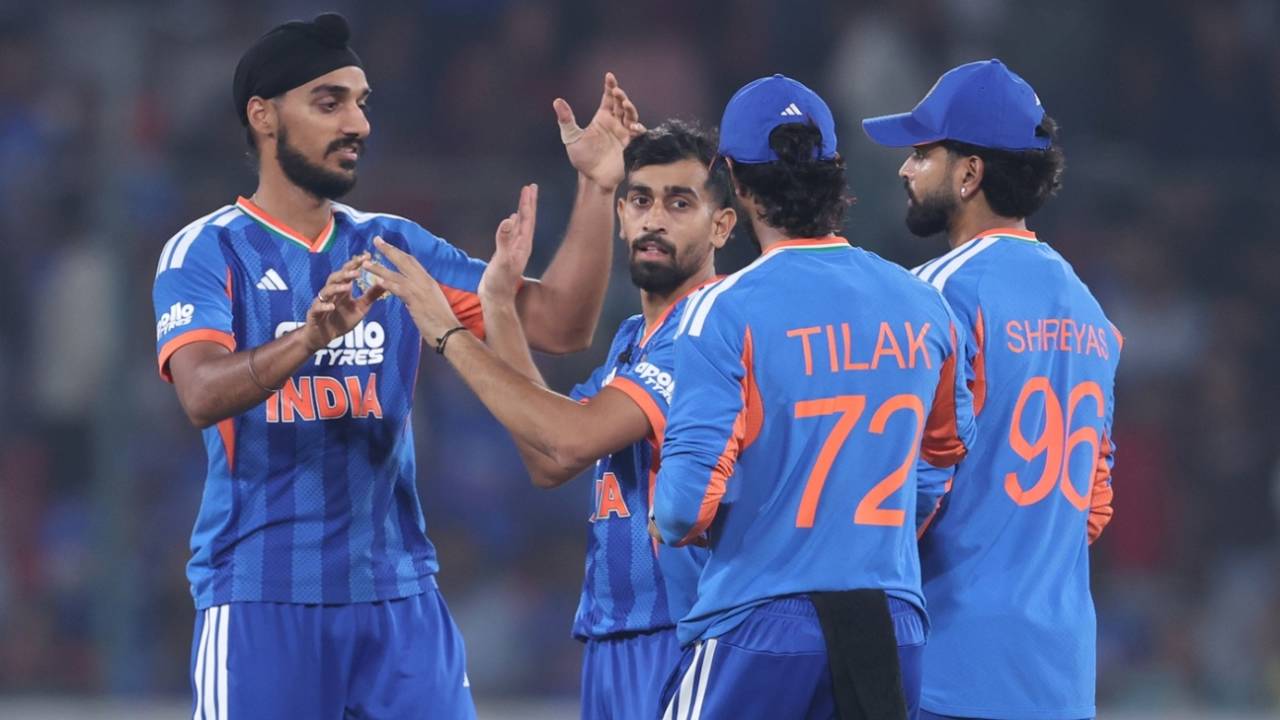 Arshdeep Singh and Prince Yadav struck in the middle overs, India vs West Indies, 4th T20I, Hyderabad, October 14, 2026
