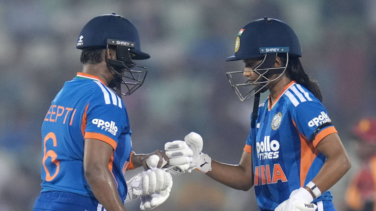 Deepti Sharma and Niki Prasad forged a successful partnership, India vs Zimbabwe, 1st Women's T20I, Raipur, October 16, 2026