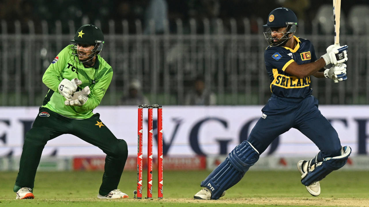 Pavan Rathnayake battled in the chase, Pakistan vs Sri Lanka, ODI tri-series, Rawalpindi, October 18, 2026