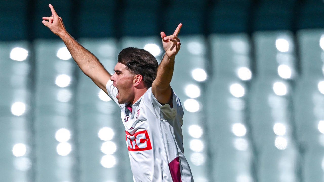 Xavier Bartlett continued his excellent start to the season, South Australia v Queensland, Sheffield Shield, Adelaide Oval, October 20, 2026
