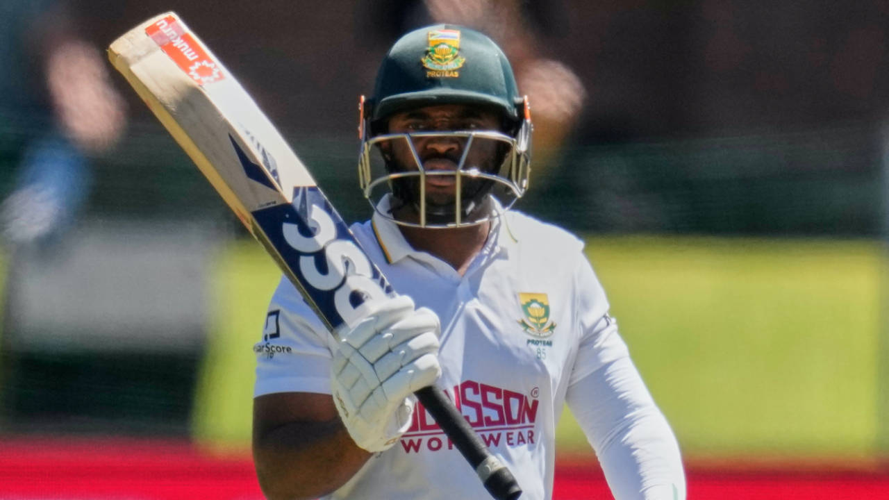 Temba Bavuma became the first half-centurion of the innings with South Africa six down, South Africa vs Australia, 2nd Test, Gqeberha, Day 3, October 20, 2026