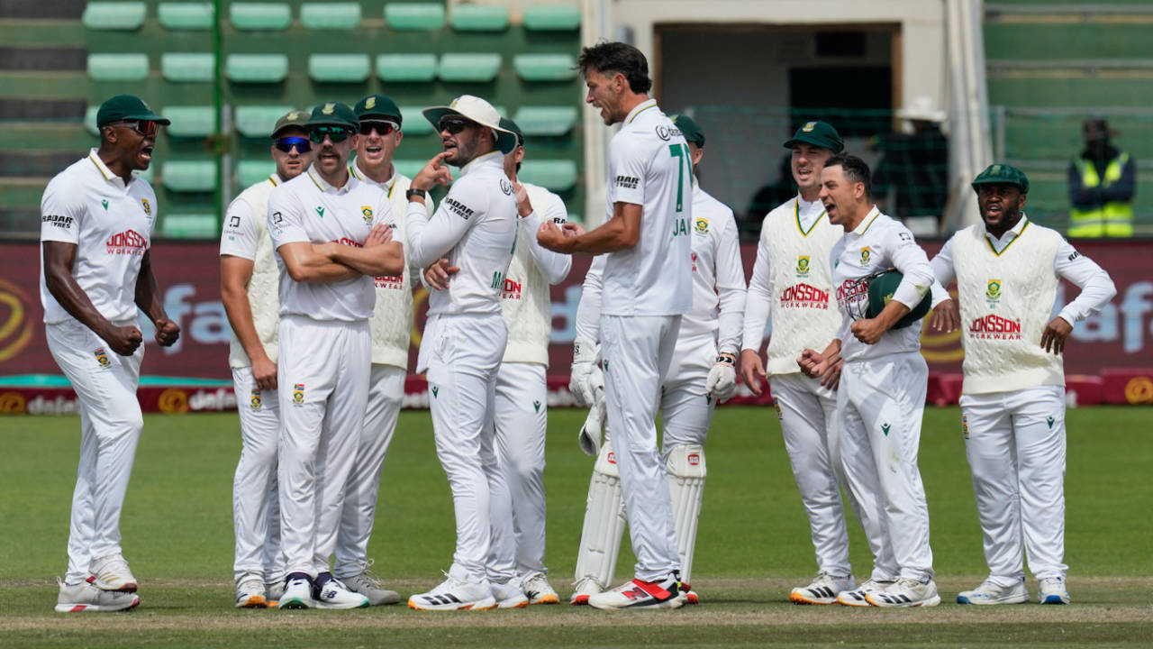 Marco Jansen wasn't sure of reviewing but was chuffed when it got him Travis Head's wicket, South Africa vs Australia, 2nd Test, Gqeberha, Day 4, October 21, 2026