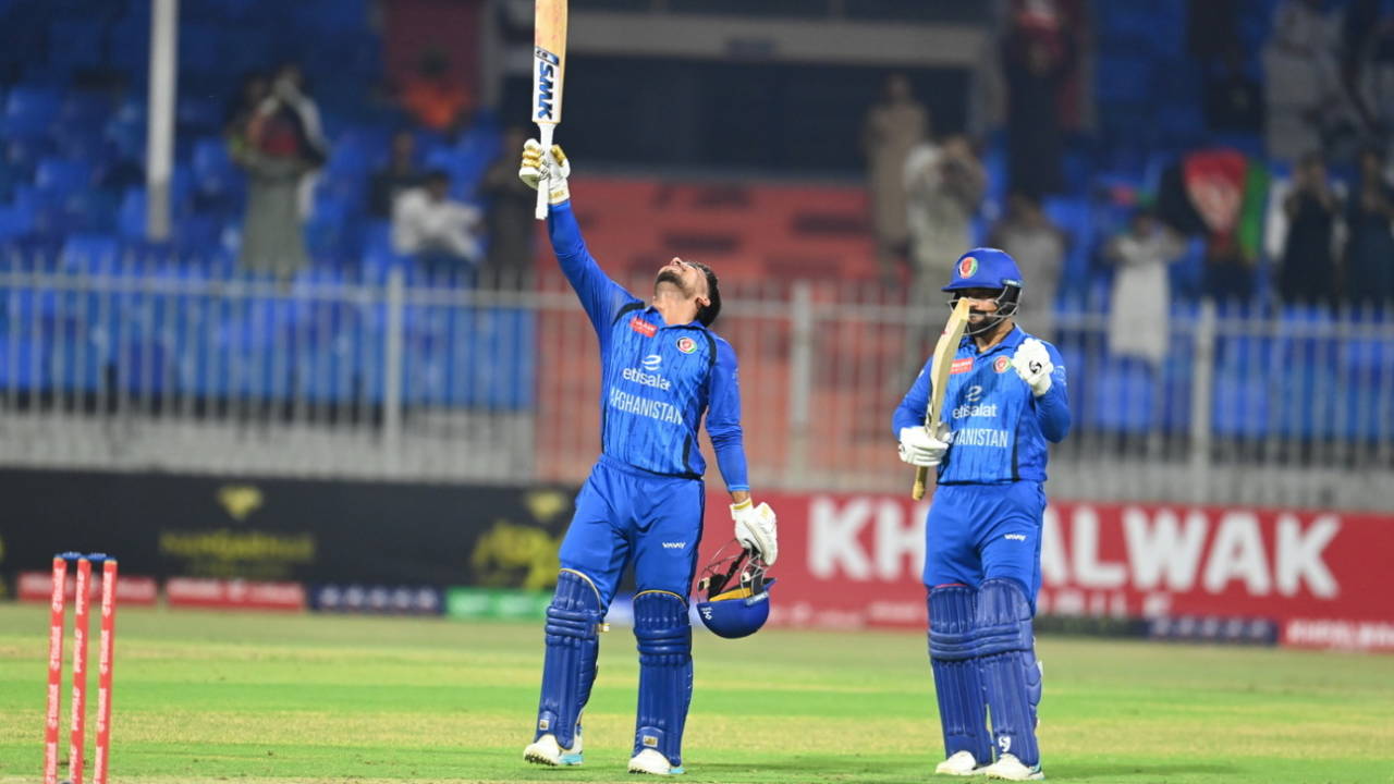 Ijaz Ahmad Ahmadzai made a rapid fifty for Afghanistan, Afghanistan vs Zimbabwe, 1st T20I, Sharjah, Oct 27, 2026