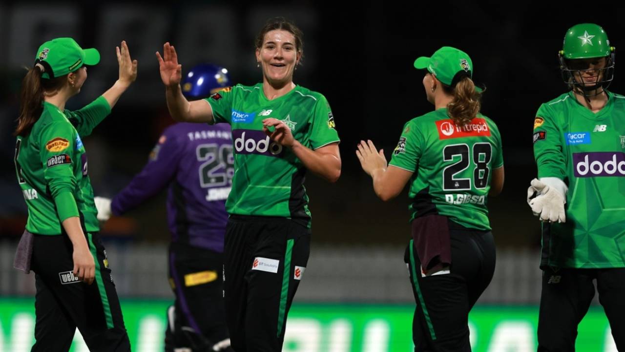 Annabel Sutherland followed her fifty with a three-for, Melbourne Stars vs Hobart Hurricanes, WBBL, Junction Oval, October 29, 2026