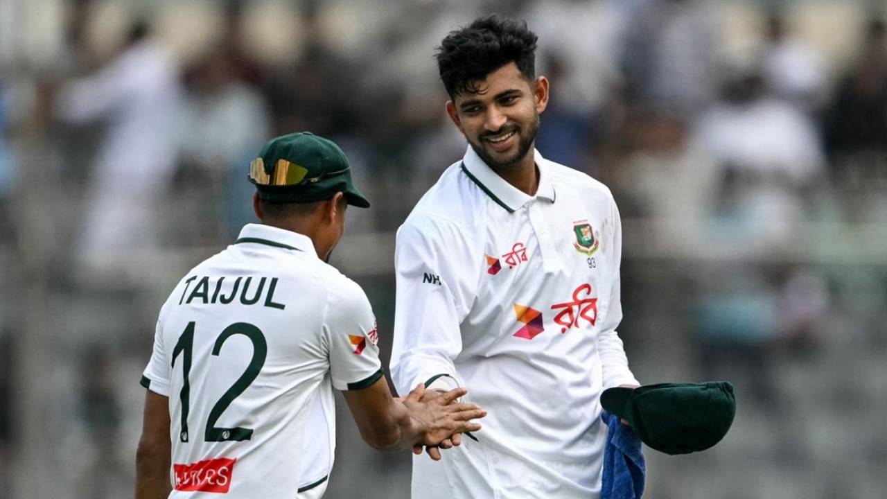 Nayeem Hasan ran through the lower order, Bangladesh vs West Indies, 1st Test, Dhaka, 3rd day, October 30, 2026