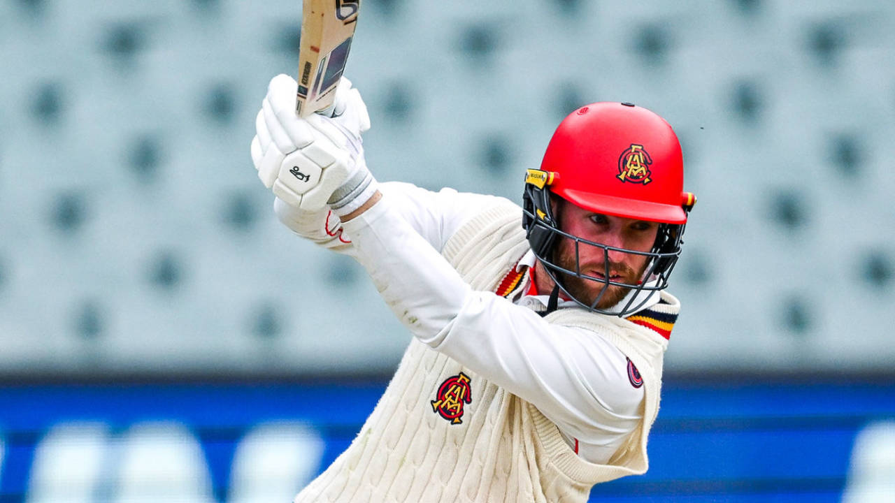 Mackenzie Harvey led South Australia's chase, South Australia vs Western Australia, Sheffield Shield, Adelaide Oval, October 30, 2026