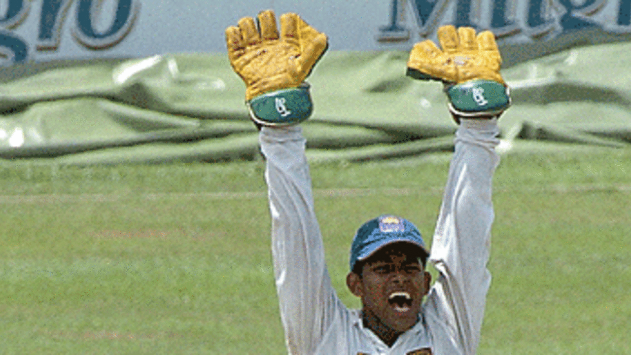 Gihan de Silva appeals unsuccessfully for a leg before wicket decision against Mohammad Ashraful, Sri Lanka Development XI v Bangladesh, Colts Cricket Club Ground, Colombo, September 9, 2005