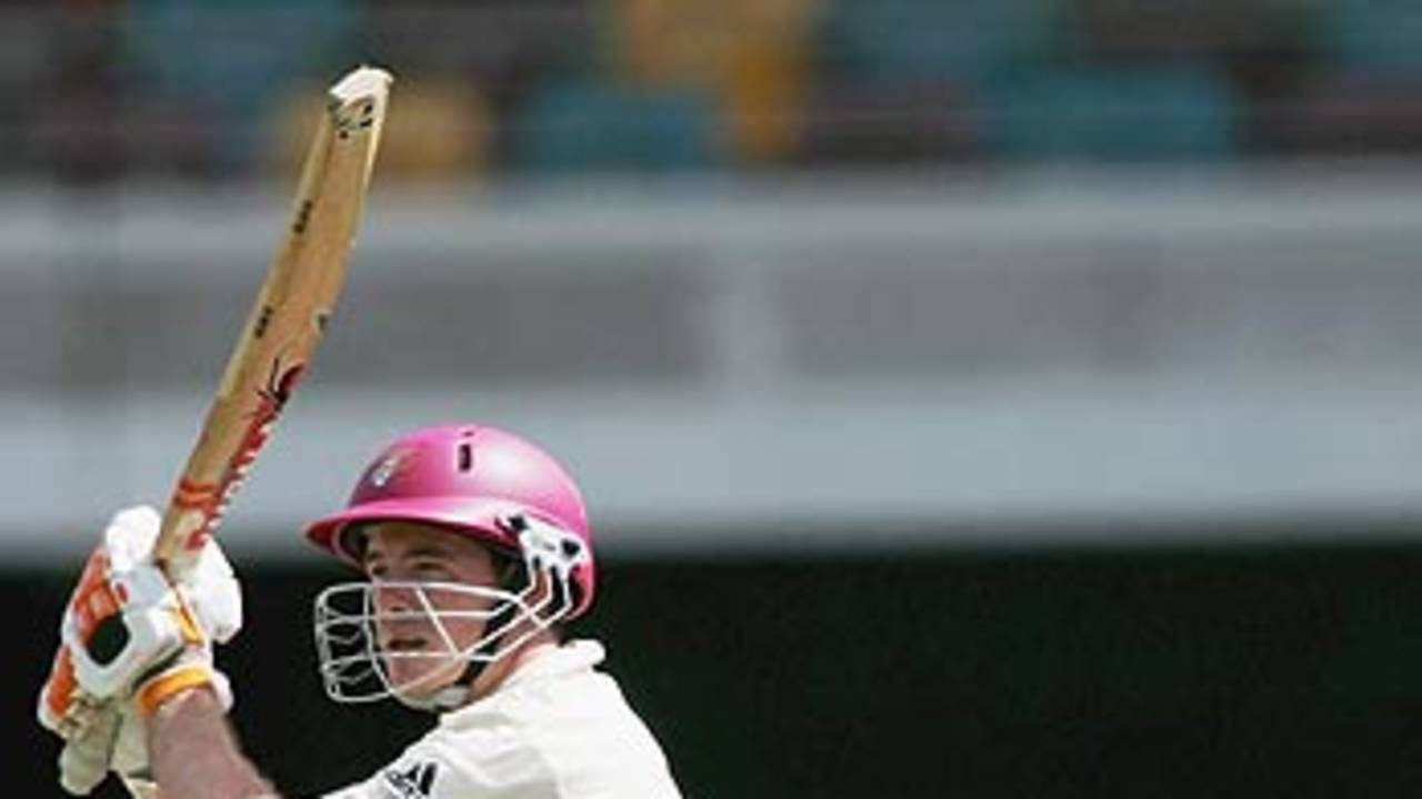 Lachlan Stevens scored 66 in an opening stand of 157 as Queensland began brilliantly, Queensland v Victoria, Pura Cup final, 2nd day, Brisbane, March 25, 2006