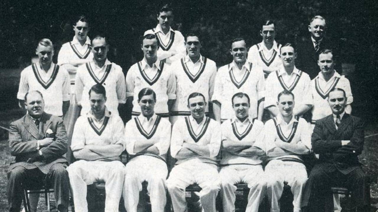 The MCC team which toured South Africa unbeaten in 1938-39