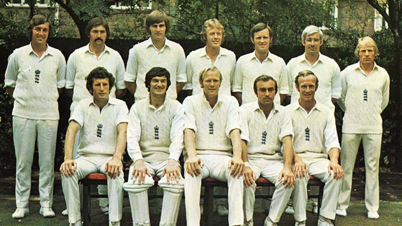 The England XII against Australia, 2nd Test, Lord's, July 1975