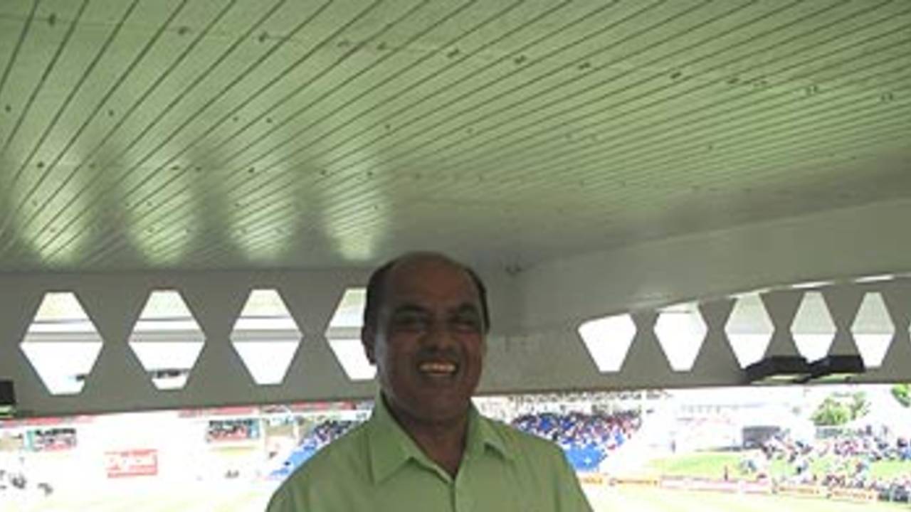 Rangy Nanan reminisces during the St. Kitts Test
