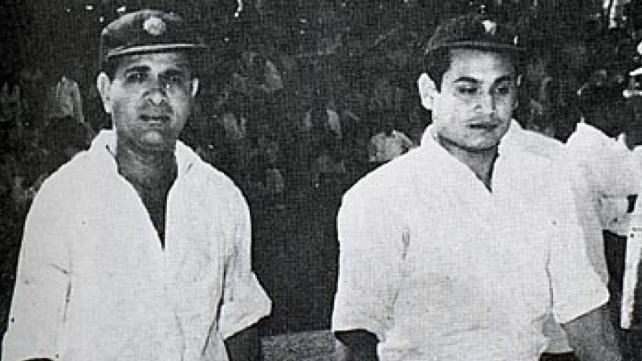 Pankaj Roy and Vinoo Mankad resume their record partnership, India v New Zealand, 5th Test, Madras, January 7, 1956