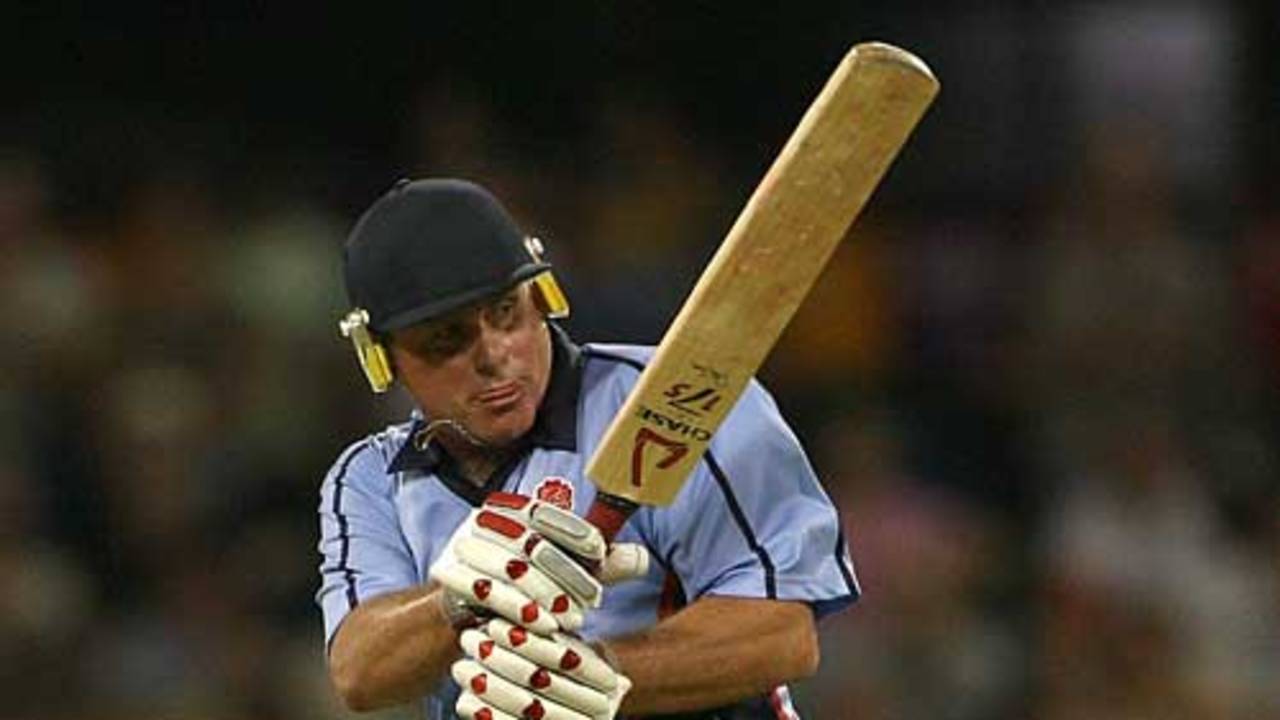 Robin Smith works a ball down to long leg, Australia v England, Legends Twenty20, Perth, December 12, 2006