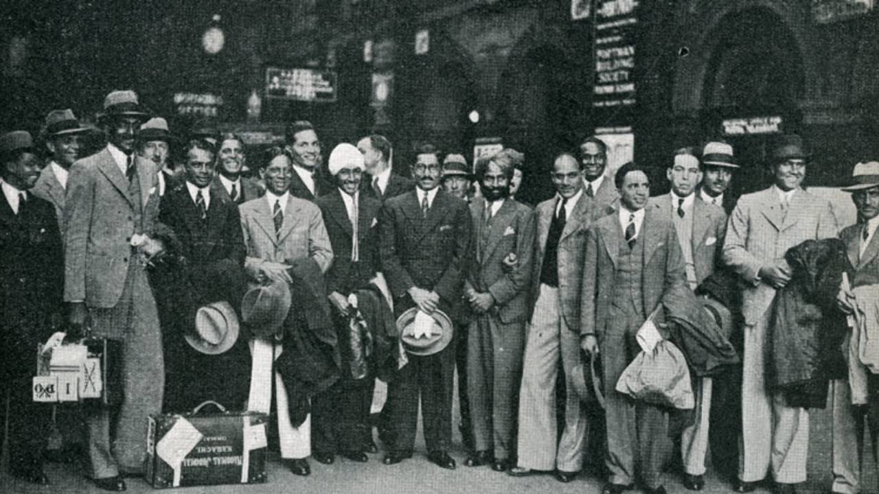 The 1932 All-India side prepare to board their train at the end of the tour, London, September 1932