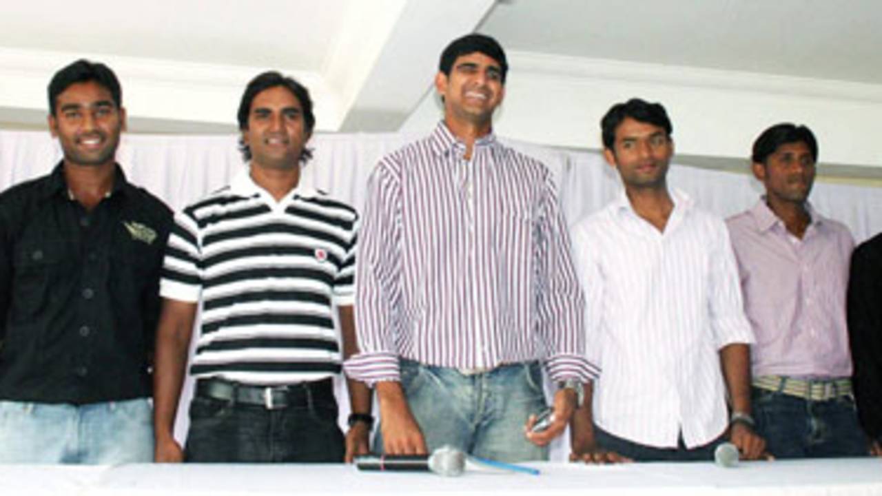 The seven Hyderabad players who joined the ICL, Hyderabad, August 22, 2007