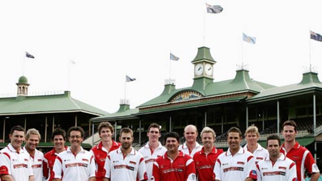 Members of the Australian Cricketers' Association all-star Pura Cup and FR Cup teams for 2007-08, Sydney, March 13, 2008