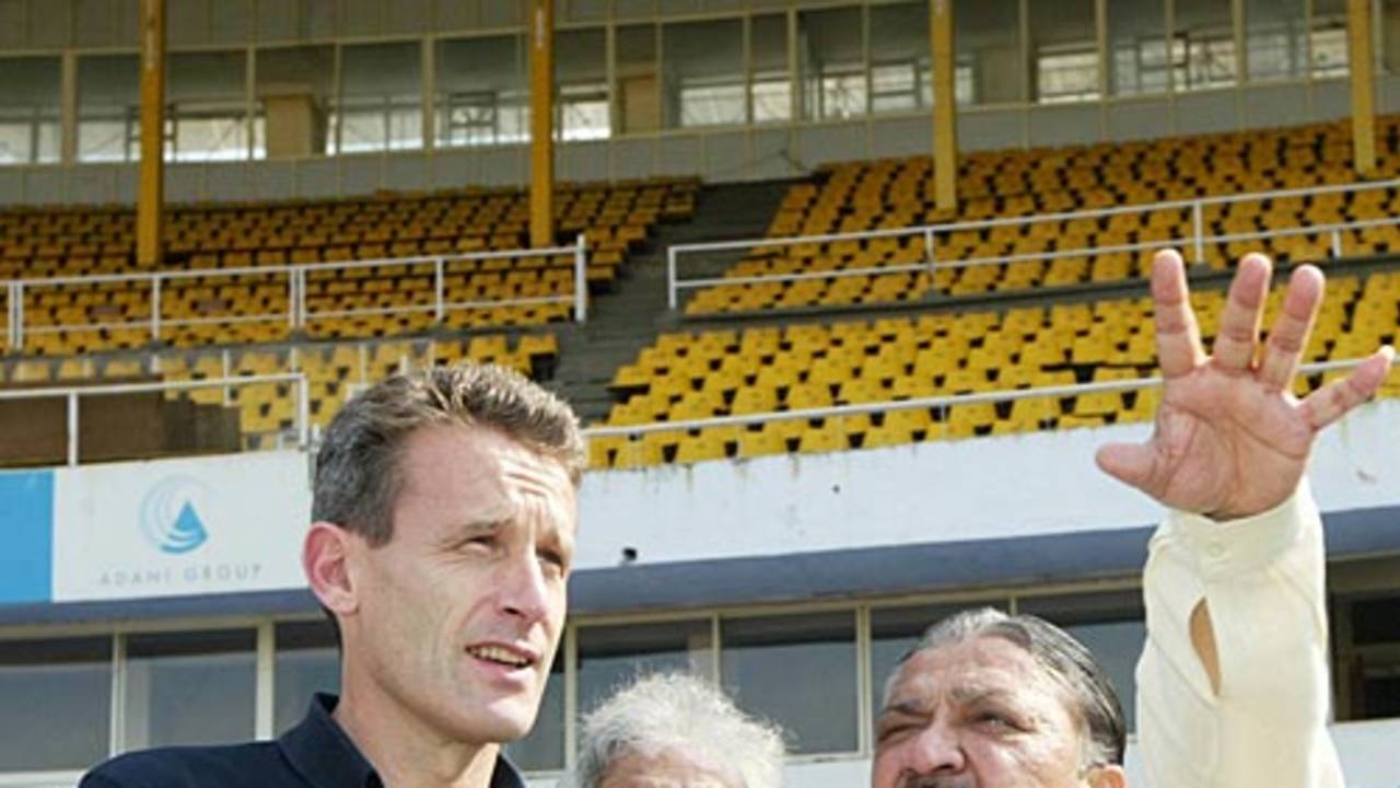 John Carr, the England board's director of cricket operations, visits the Sardar Patel Stadium in Ahmedabad, where England will play a Test in December, Ahmedabad, September 24, 2007