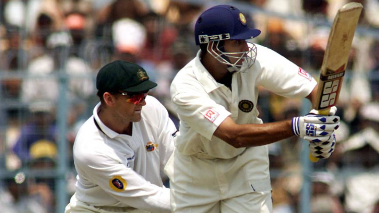 VVS Laxman flicks on his way to 281, India v Australia, 2nd Test, Kolkata, 4th day, March 14, 2001