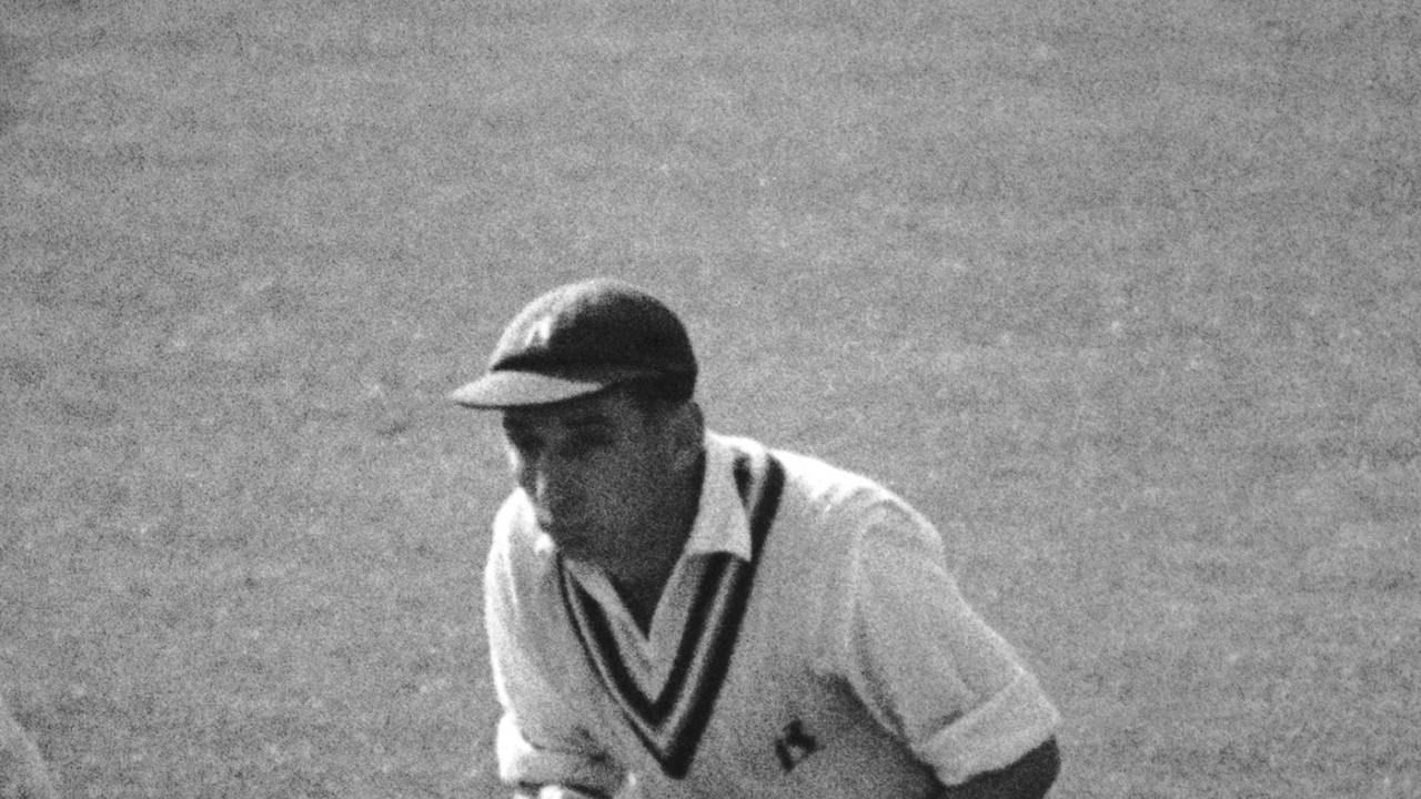 Warwickshire keeper Dick Spooner, August 1953