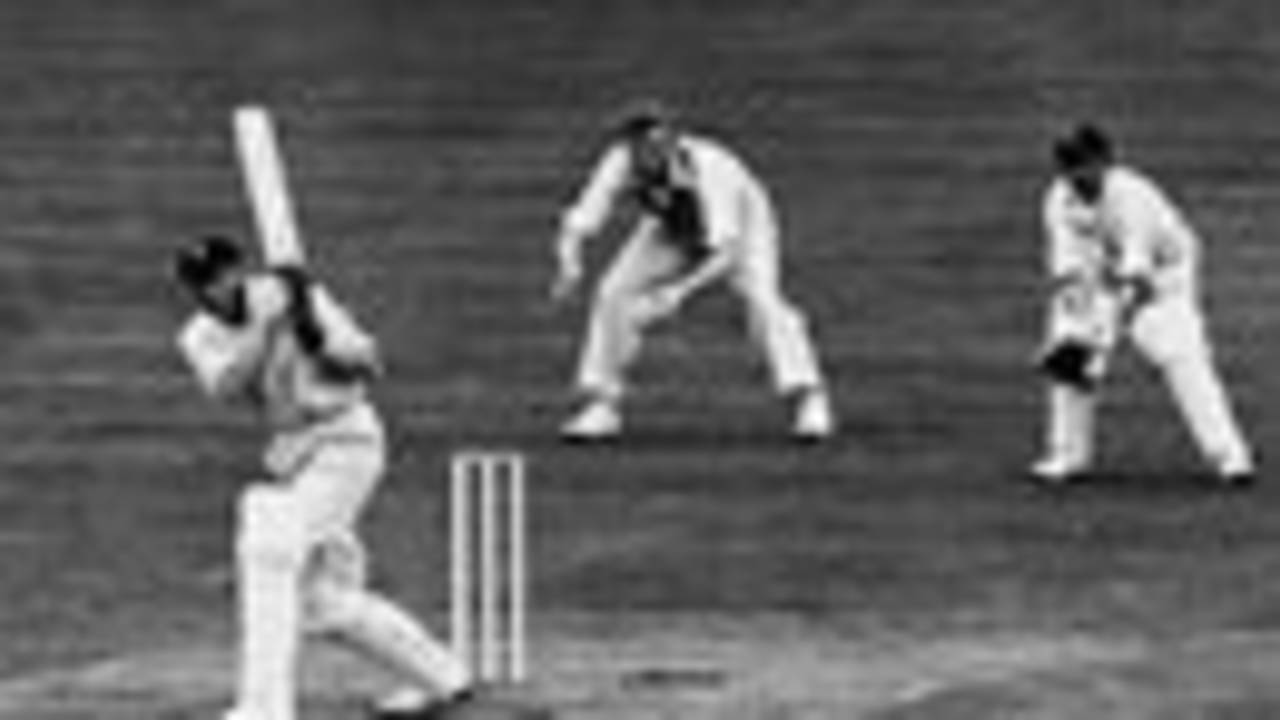 Michael Barton drives on the on side, Surrey v Nottinghamshire, County Championship, 1st day, The Oval, August 4, 2008