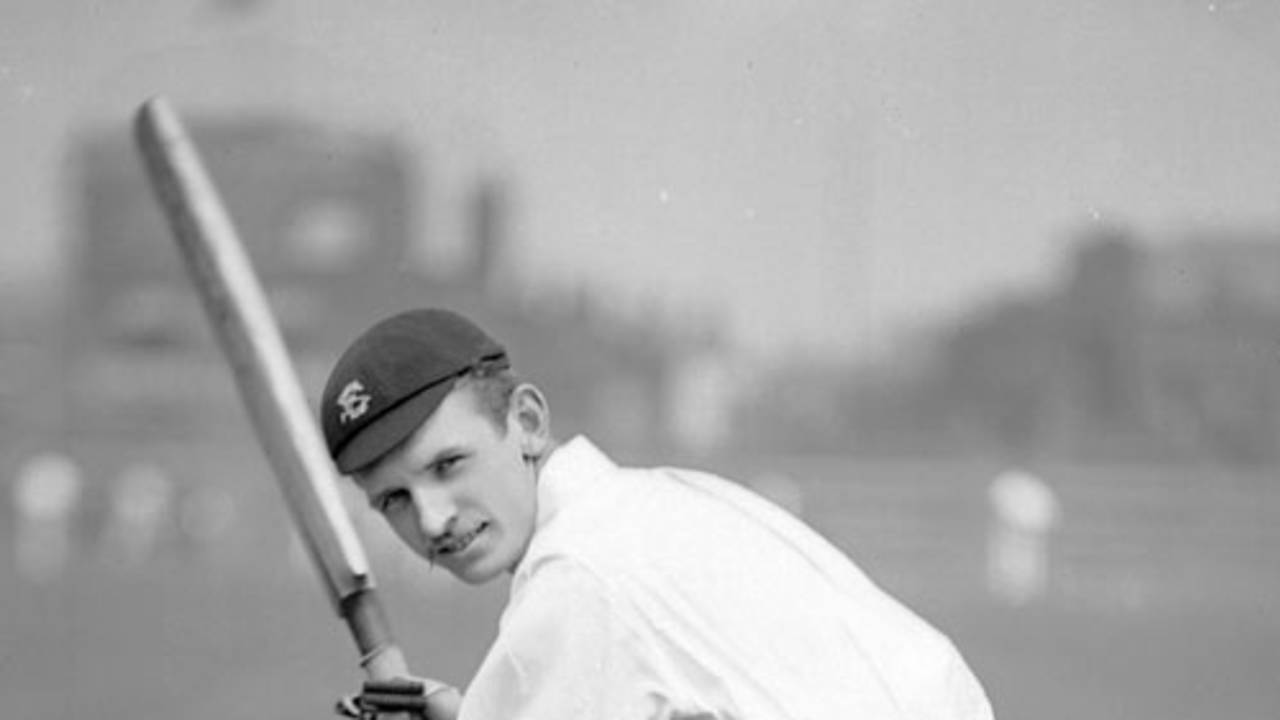 Surrey's Frederick Holland in the nets