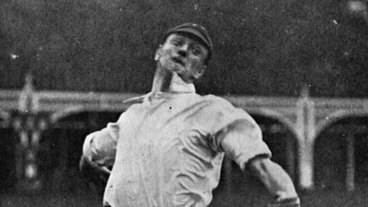 England and Lancashire bowler Walter Brearley, circa 1915