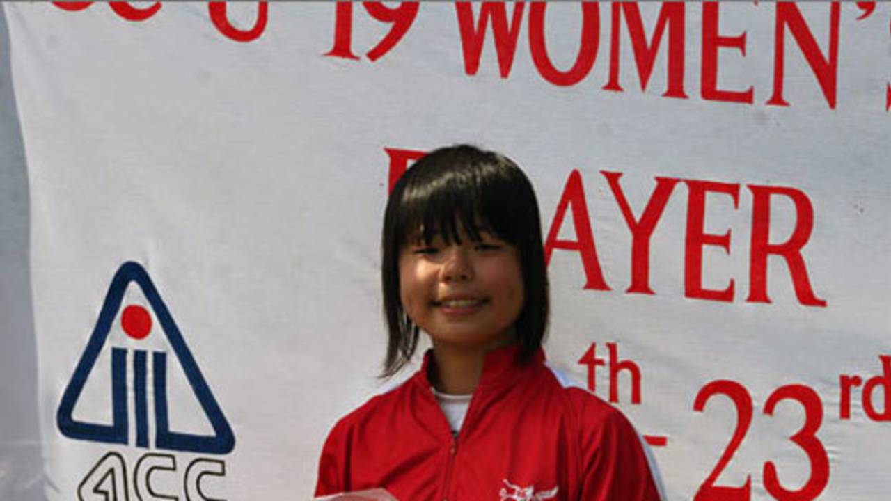Charlotte Chan was the Player of the Match for her four wickets, Hong Kong v Oman, Chiang Mai Gymkhana, ACC U-19 women's tournament, Thailand, December 18, 2008