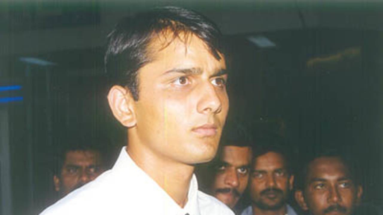 Left Arm Orthodox spinner Anup Dave at the Chennai airport, 29 Jan 2000